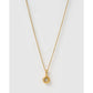 Crushed Birthstone Gold Necklace - June - Pearl - Necklaces