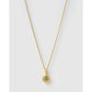 Crushed Birthstone Gold Necklace - March - Aquamarine - Necklaces