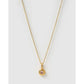 Crushed Birthstone Gold Necklace - October - Pink Tourmaline - Necklaces
