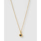 Crushed Birthstone Gold Necklace - September - Sapphire - Necklaces
