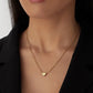 Dainty Heart Initial Necklace - Necklaces