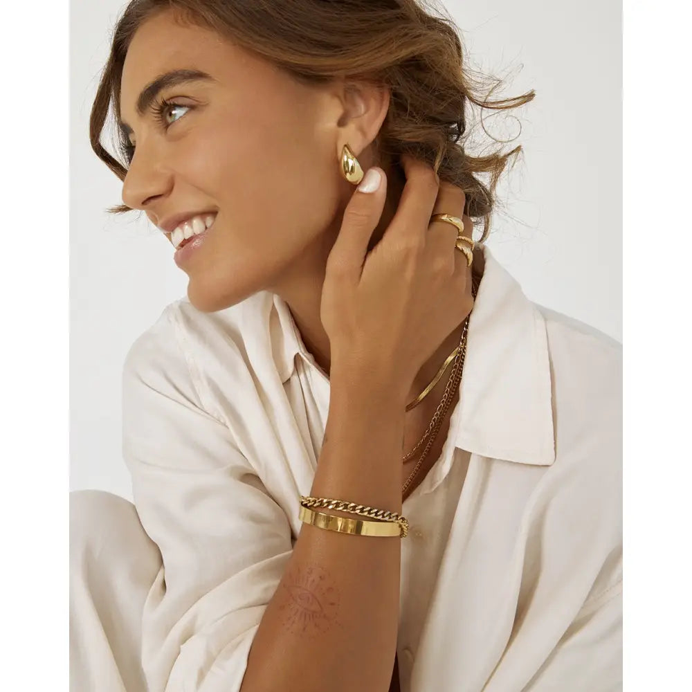 Delphine Gold Earrings - Earrings