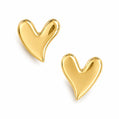 Desire Heart Stud Earrings - Gold - Earrings