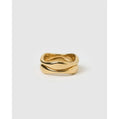 Double Dune Ring Stack - Gold / 5 - Rings