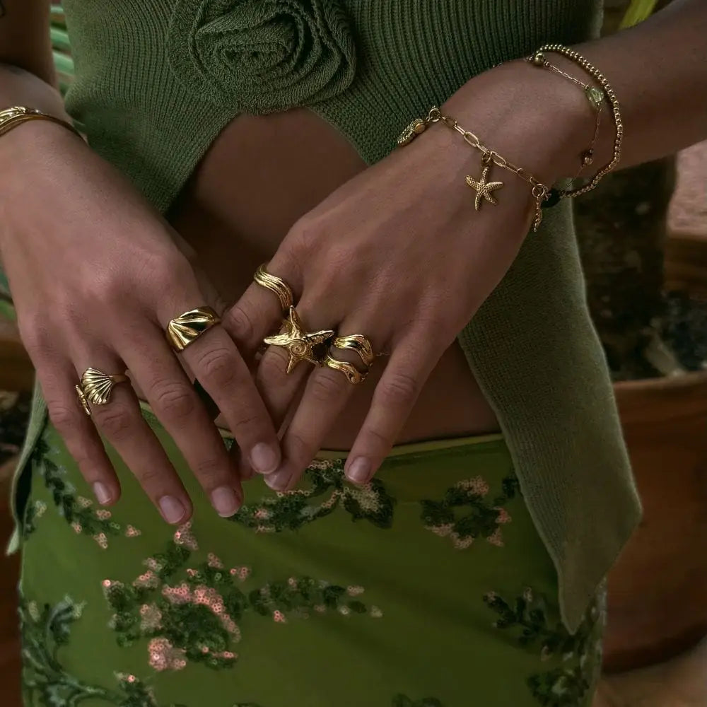 Double Swirl Ring - Rings