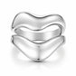 Double Swirl Ring - Silver / 5 - Rings