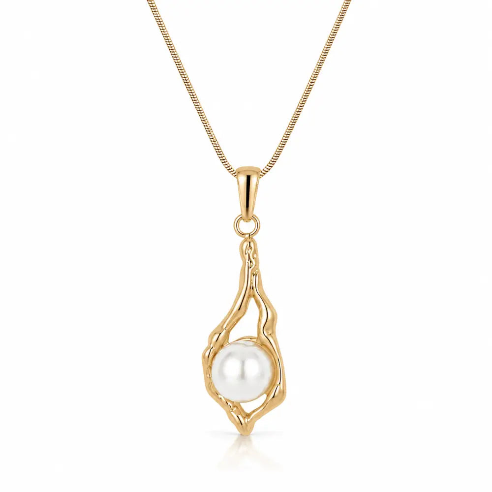 Dune Pearl Necklace - Gold - Necklaces