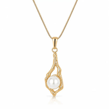 Dune Pearl Necklace - Gold - Necklaces