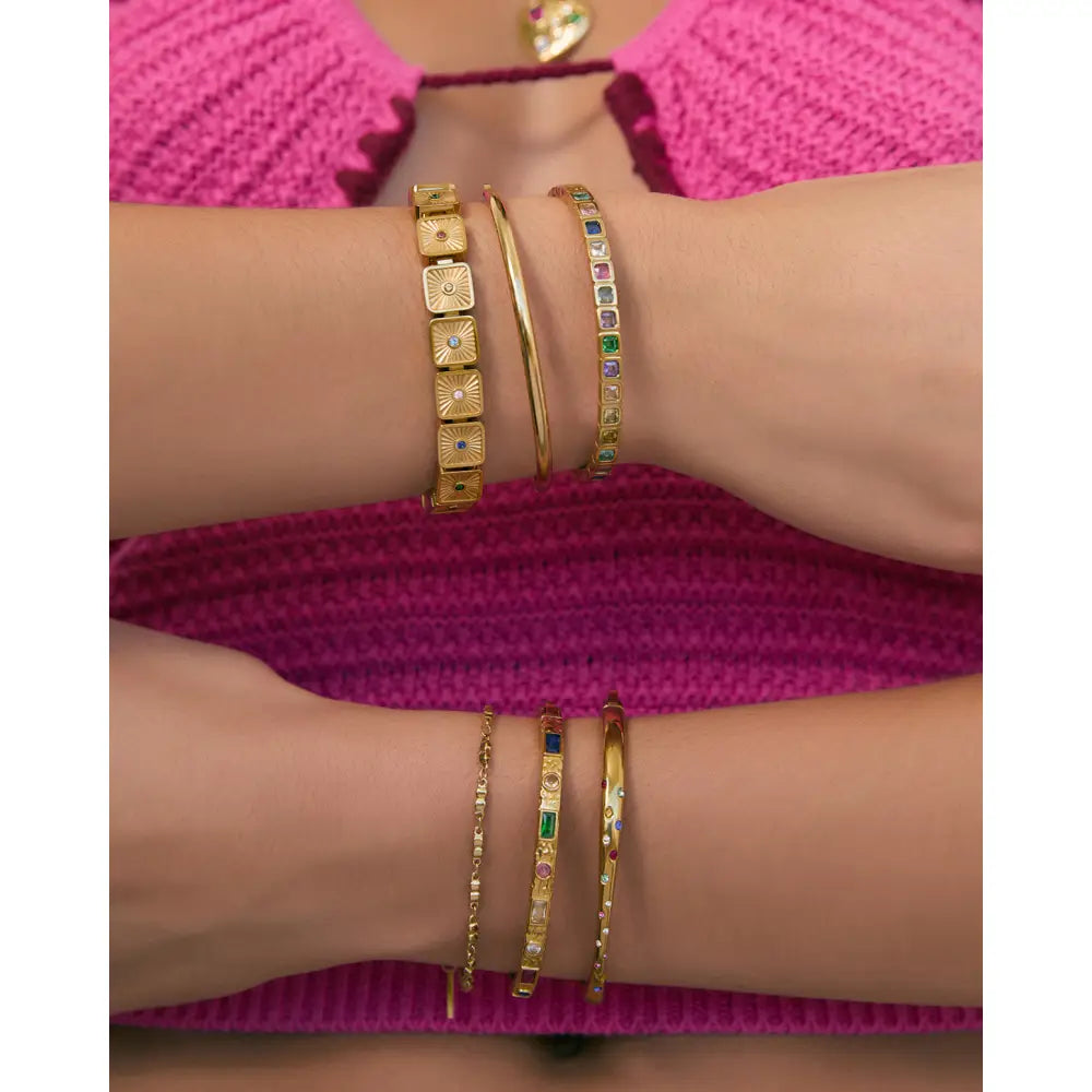 Eden Gold Cuff Bracelet - Bracelets