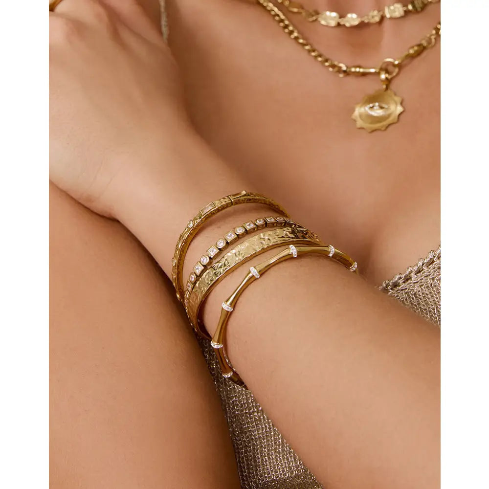Electra Gold Cuff - Gold - Bracelets