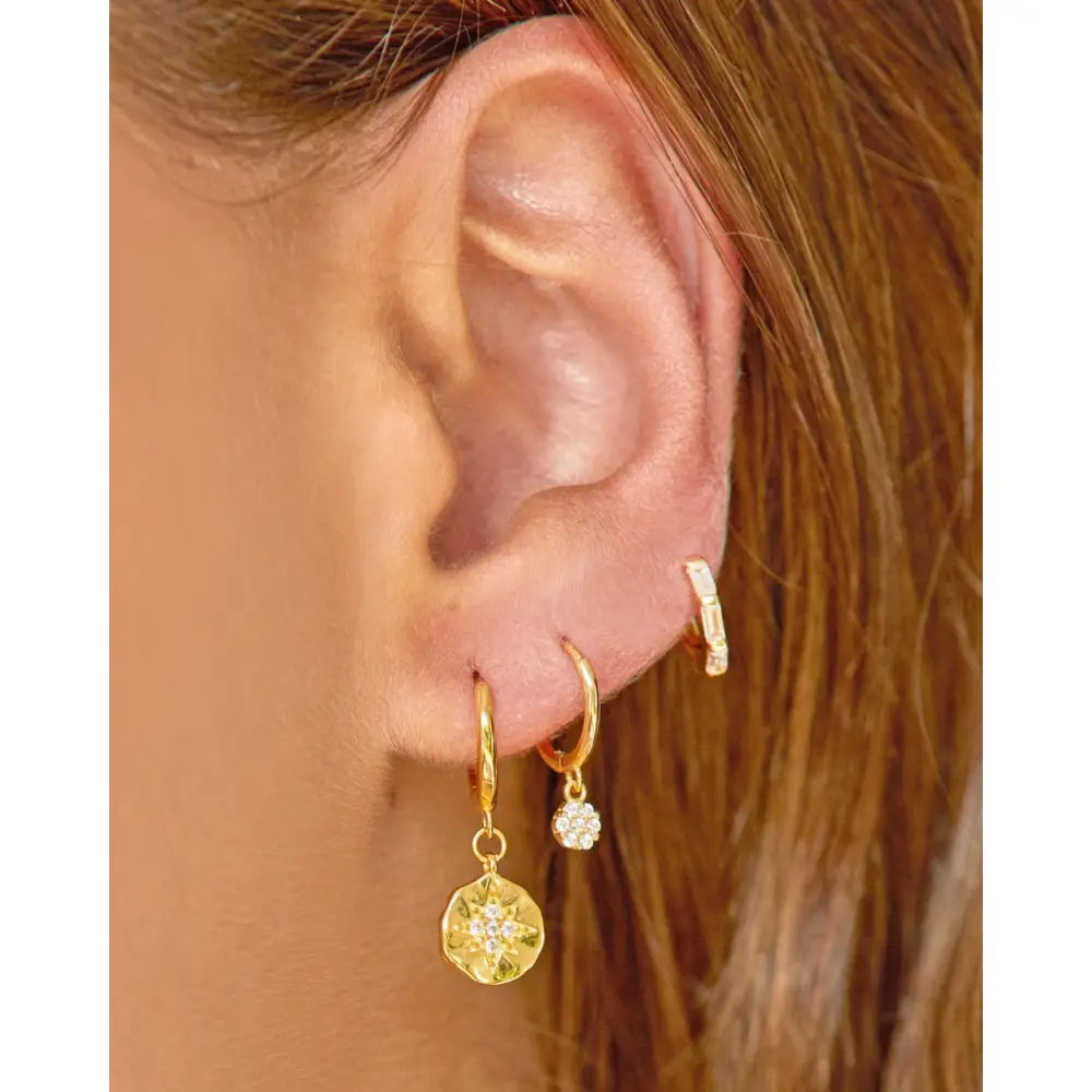 Ella Gold Earring Stack - Earrings