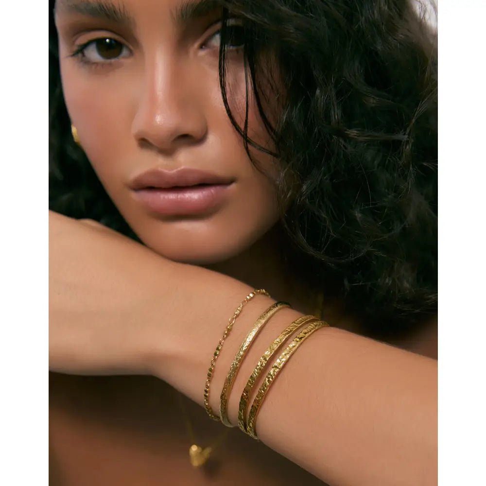 Elodi Gold Cuff Bracelet - Gold - Bracelets