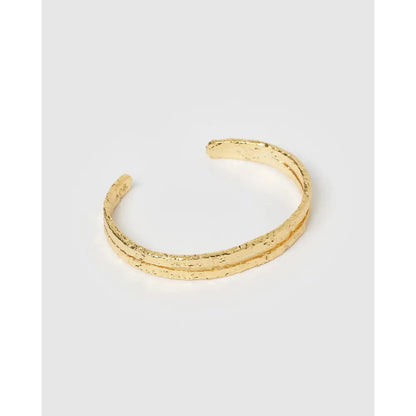 Elodi Gold Cuff Bracelet - Gold - Bracelets
