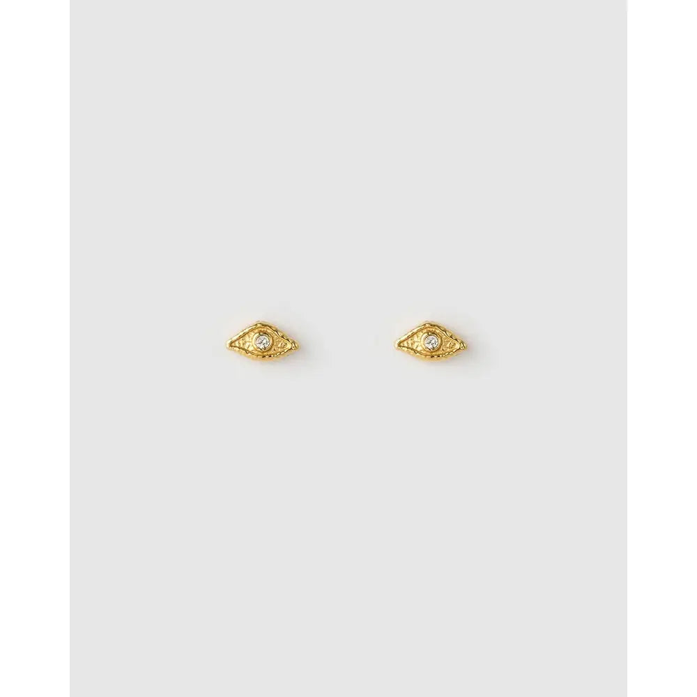 Elysian Gold Stud Earrings - Earrings