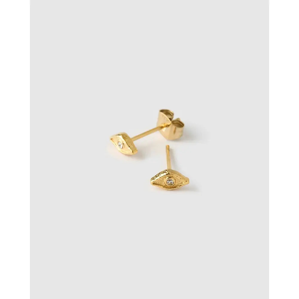 Elysian Gold Stud Earrings - Earrings