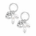 Elysian Pearl Hoop Earrings - Silver - Earrings