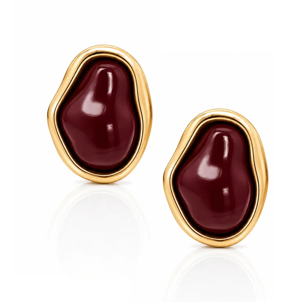 Ember Stud Earrings - Gold - Earrings