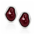 Ember Stud Earrings - Silver - Earrings