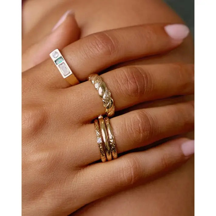 Emperor Gold Stacking Ring - Rings
