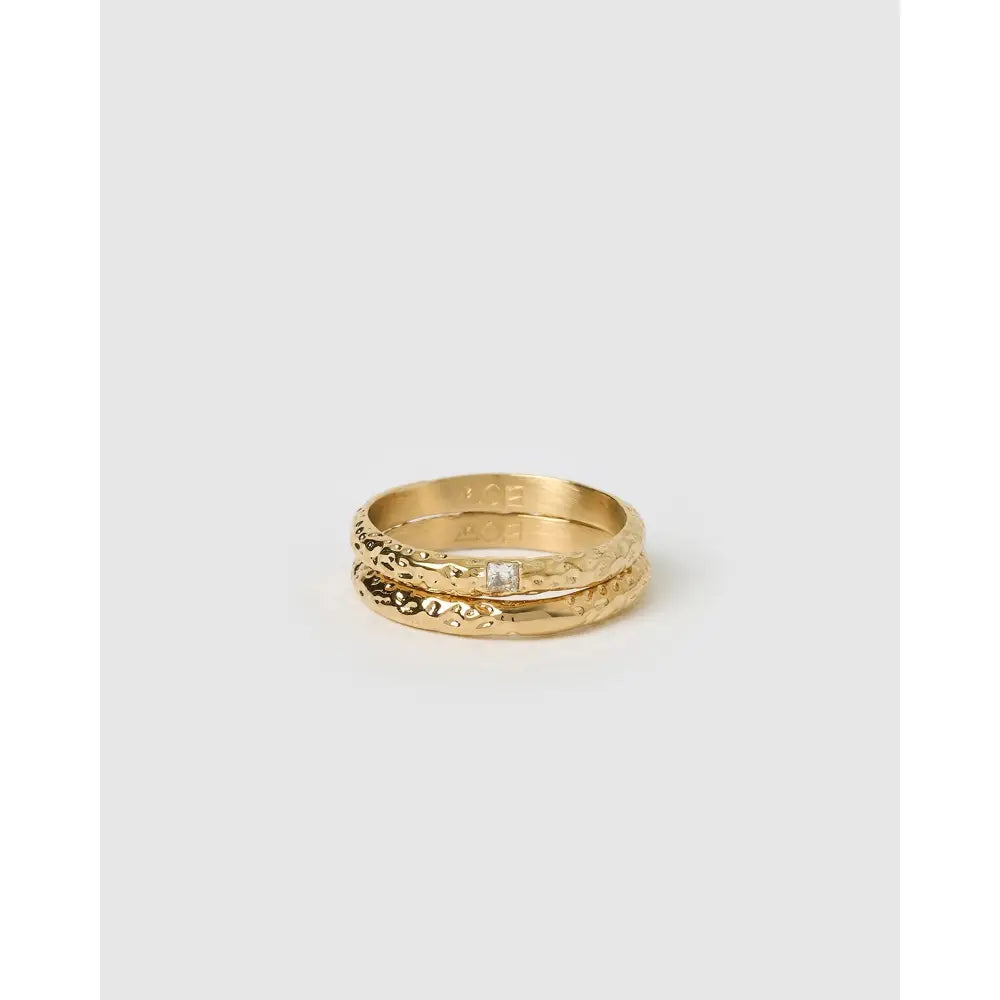 Emprezo Gold Ring Stack - Gold / 5 - Rings