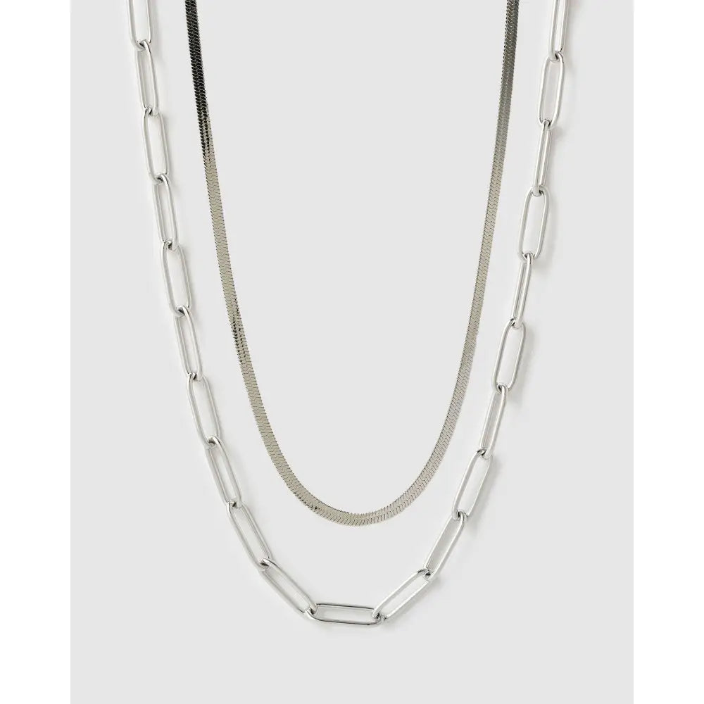 Essential Necklace Stack - Silver - Necklaces