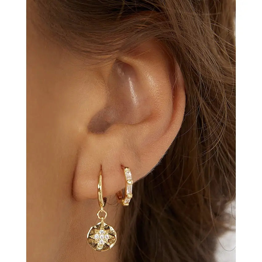 Estrella Huggie Earrings - Earrings