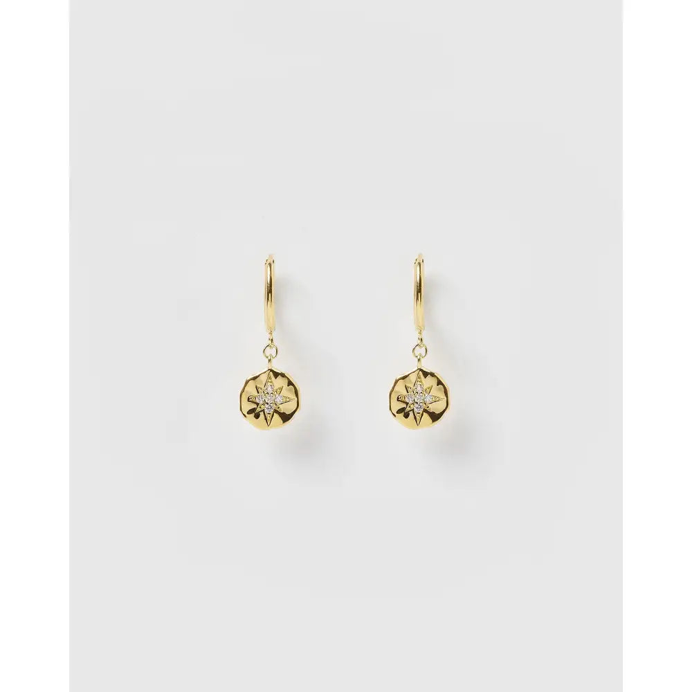 Estrella Huggie Earrings - Gold - Earrings