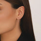 Evelyn Butterfly Hoop Earrings - Earrings