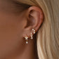Evelyn Butterfly Hoop Earrings - Earrings