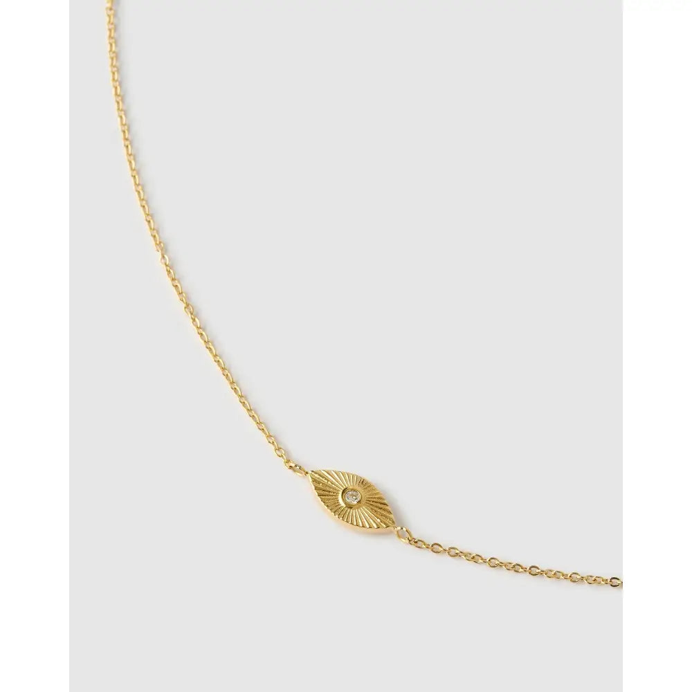Evil Eye Gold Necklace - Necklaces