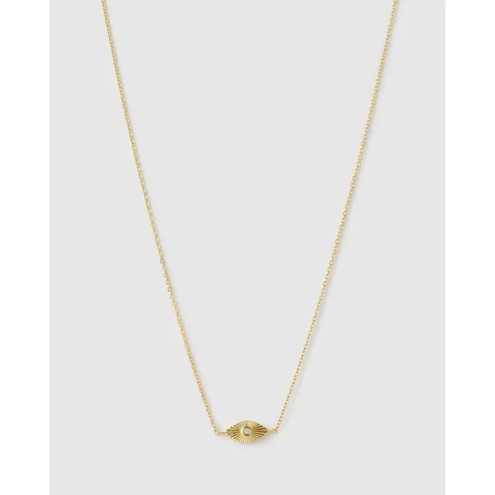 Evil Eye Gold Necklace - Necklaces