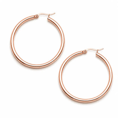 Exude Hoop Earrings - Rose Gold / Small - Earrings
