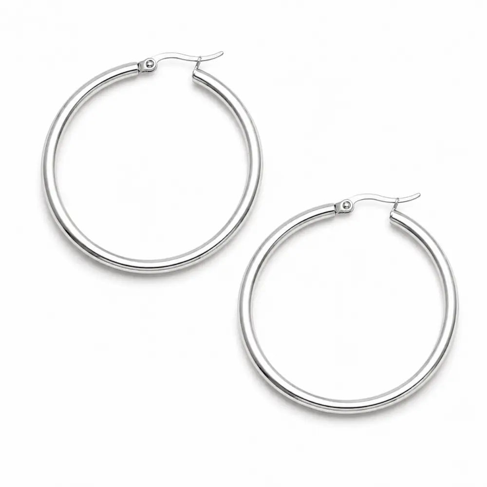 Exude Hoop Earrings - Silver / Small - Earrings