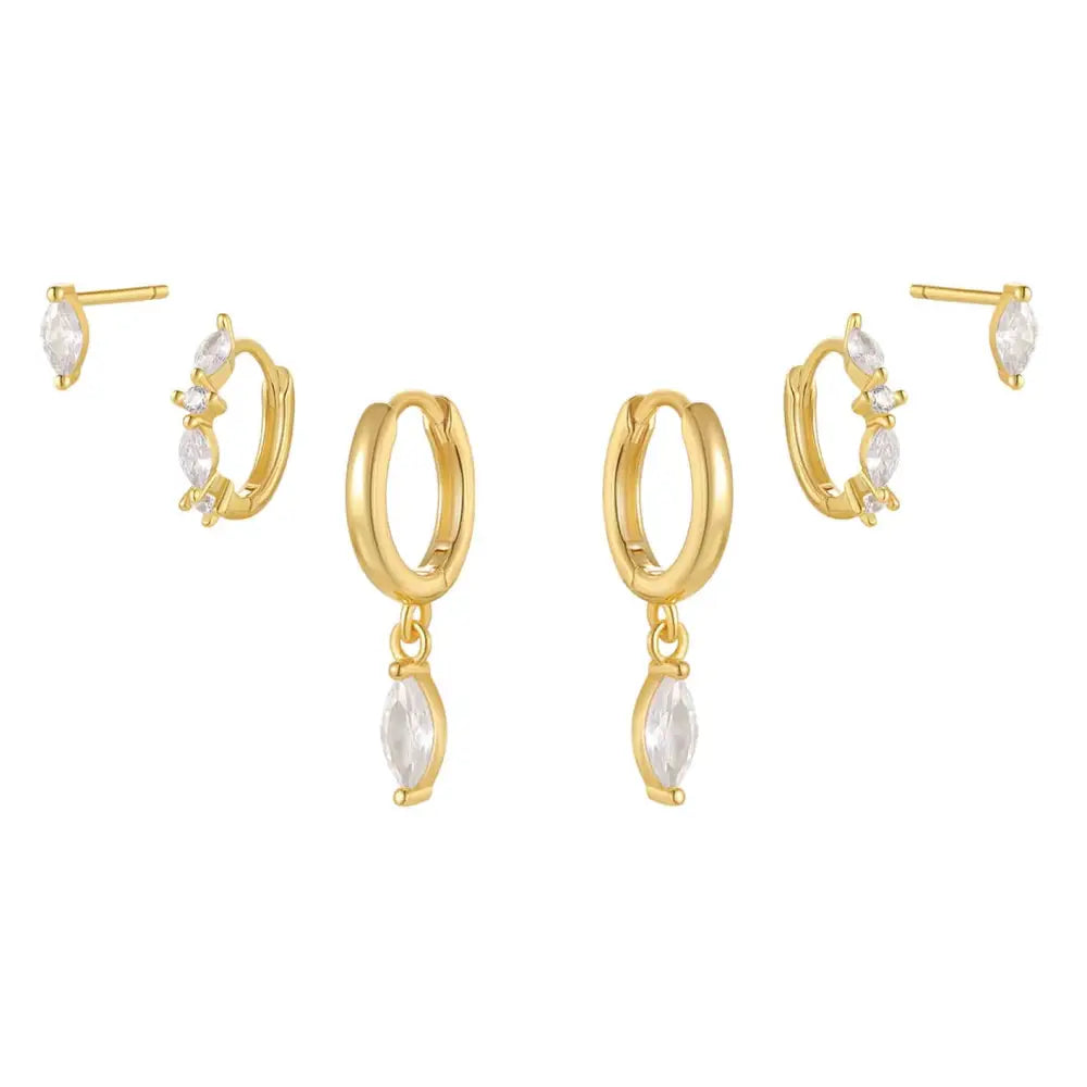 Felicity Earring Set - Gold - Earrings