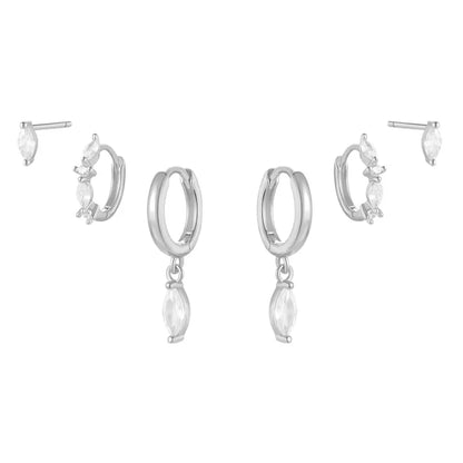 Felicity Earring Set - Silver - Earrings