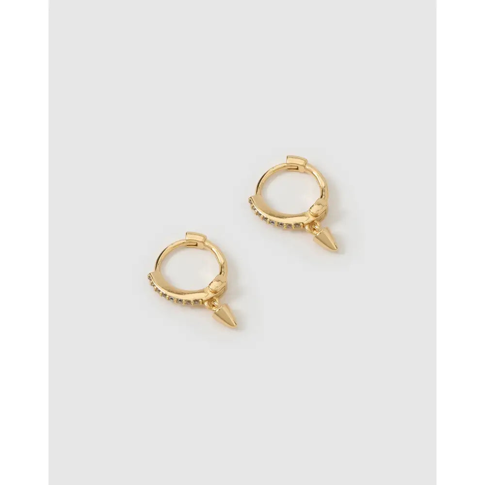 Felicity Gold Huggie Earrings - Earrings