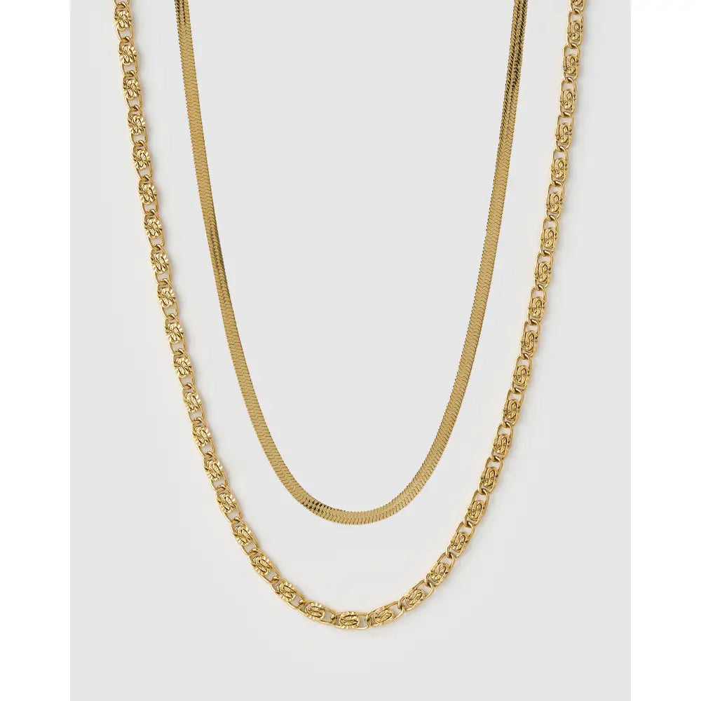 Firefly Necklace Stack - Gold - Necklaces