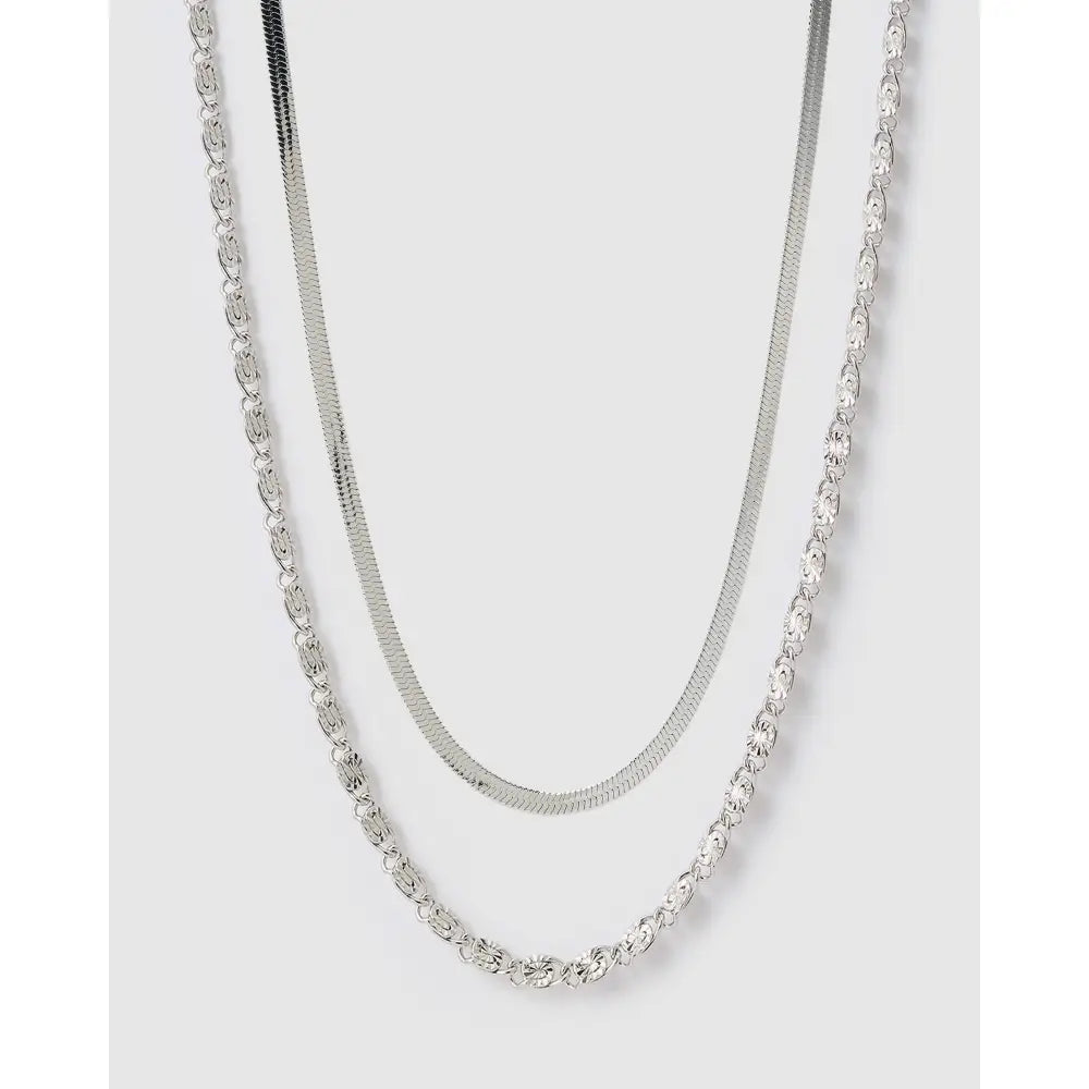 Firefly Necklace Stack - Silver - Necklaces