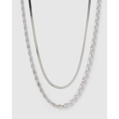 Firefly Necklace Stack - Silver - Necklaces