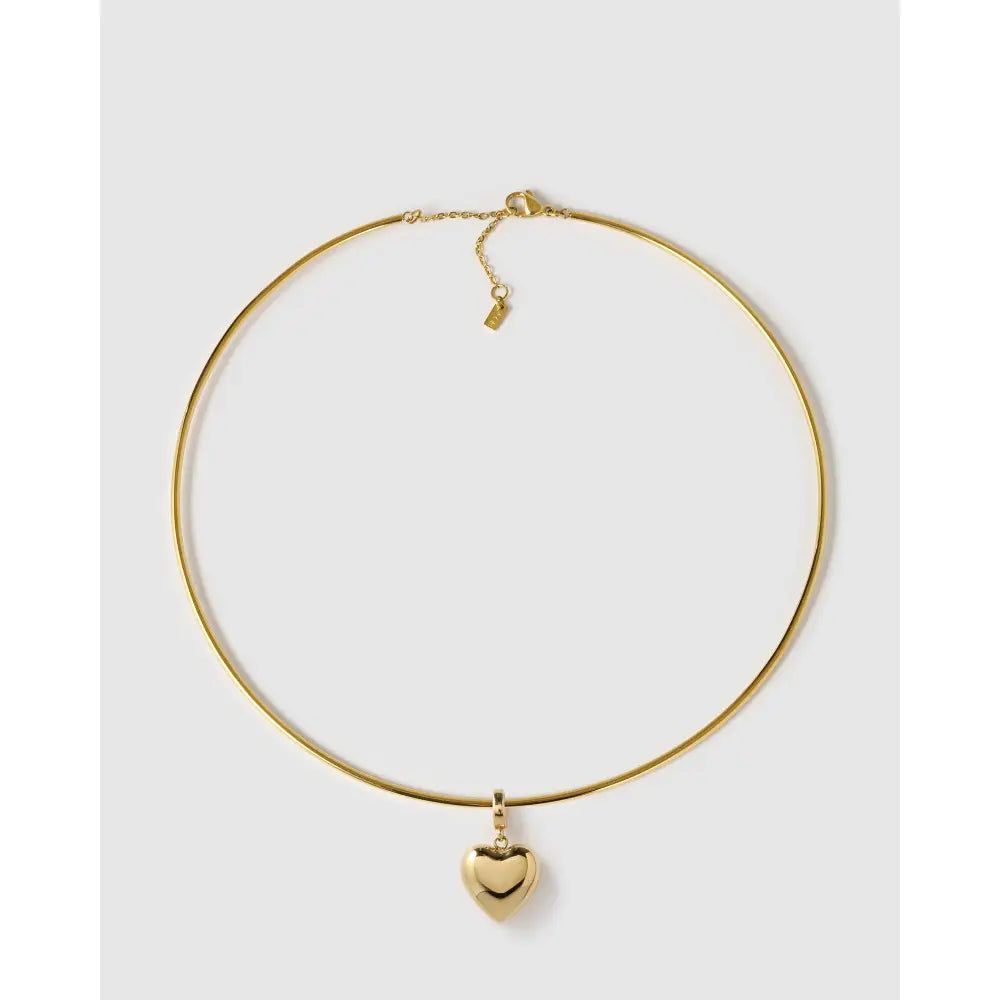 Flame Gold Charm Necklace - Necklaces