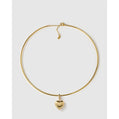 Flame Gold Charm Necklace - Necklaces