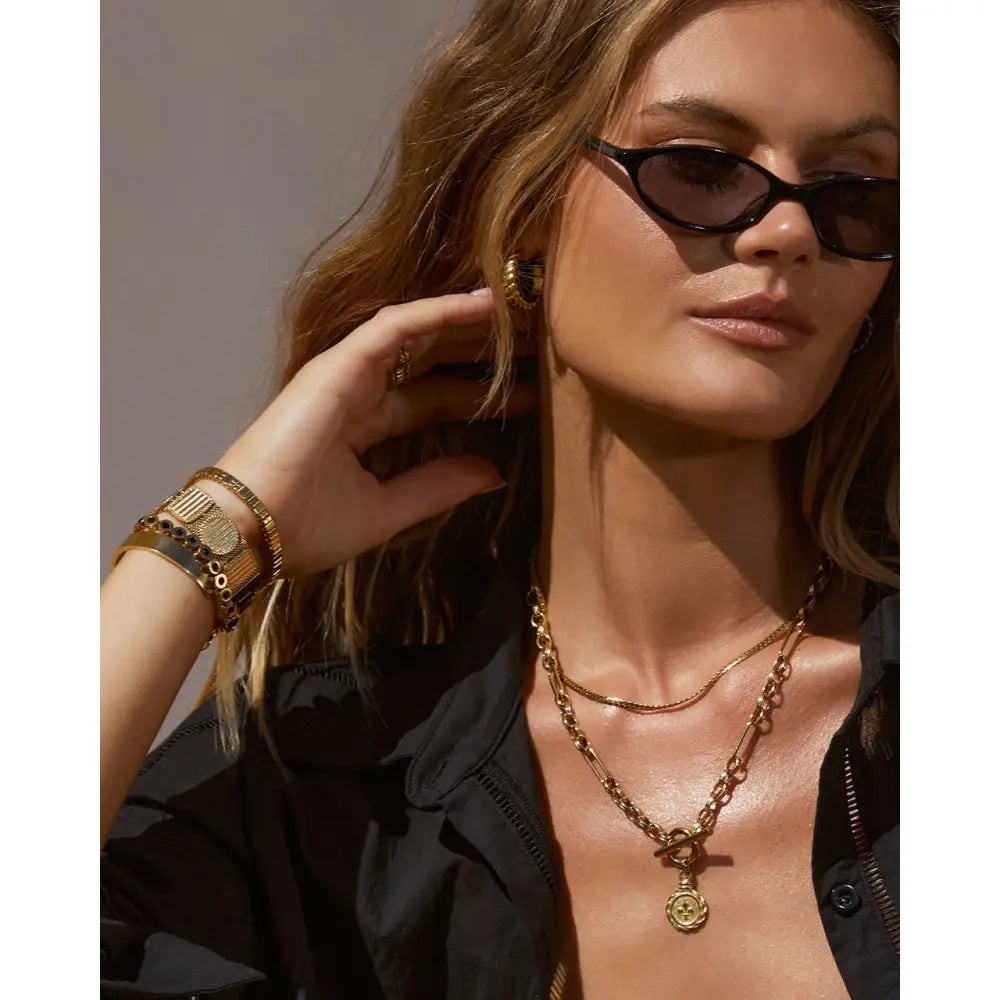 Fleur De Lis Gold Necklace - Necklaces
