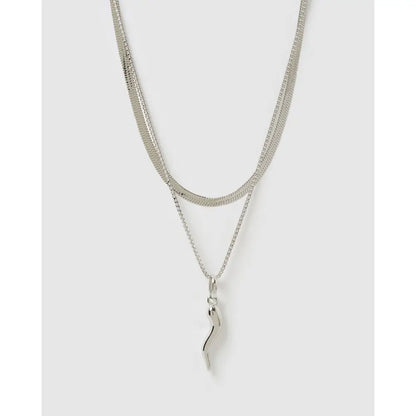 Fortune Necklace Stack - Silver - Necklaces