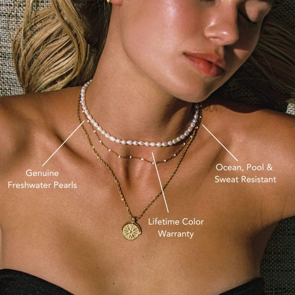 Freshwater Pearl Choker - Necklaces