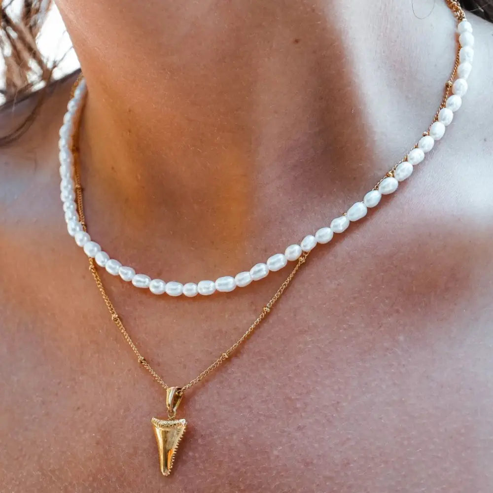 Freshwater Pearl Choker - Necklaces