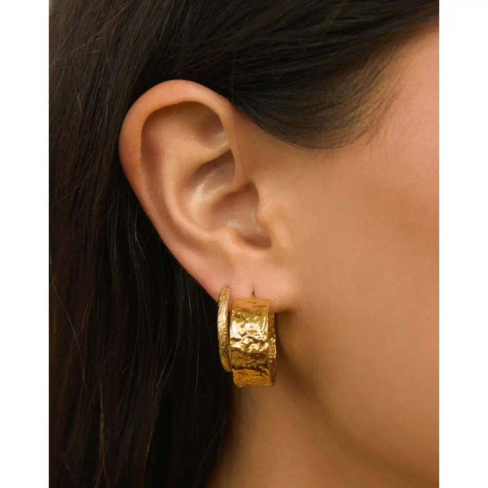 Gabriella Gold Hoop Earrings - Earrings