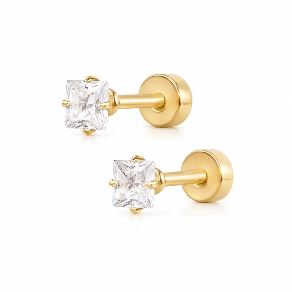 Gabrielle Stud Earrings - Gold - Earrings