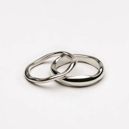Gemini Stackable Rings - Silver / 5 - Rings