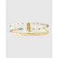 Gemstone Initial Bracelet Stack - C - Bracelets