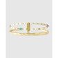 Gemstone Initial Bracelet Stack - G - Bracelets